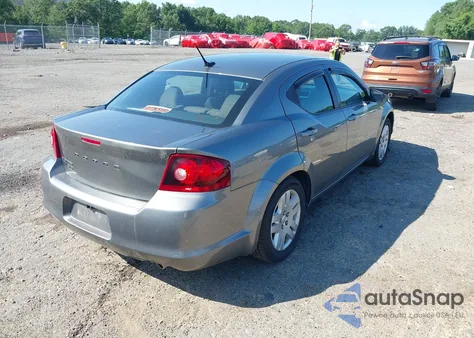 2013 Dodge Avenger Se V6 из США, поврежденный, VIN 1C3CDZAG7DN749313